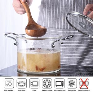 Buy cheap 2.3L 3.5L Transparent Borosilicate Glass Soup Pot from wholesalers