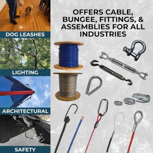 Buy cheap OEM AISI 304 Stainless Steel 3/64 7x7 Galvanized Aircraft Cable 500 Foot Reel for Heavy Duty Applications from wholesalers