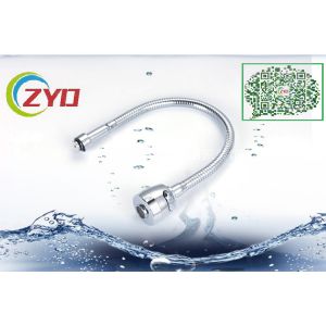 Buy cheap 42CM Universal Swivel Gooseneck Chrome Flexible Kitchen Sink Faucet Mixer Spout With Two Function Sprayer Nozzle from wholesalers