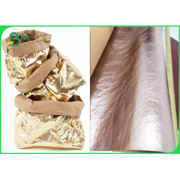 Plant Pot Holder Bags Metallic Shinny Color Washable Kraft Paper Materials Plant Pot Holder Bags Metallic Shinny Color Washable Kraft Paper Materials