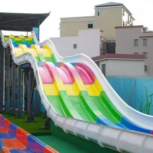 Buy cheap Attractive Racing Water Slide Rainbow Theme Park Equipment Oxidation Resistant from wholesalers
