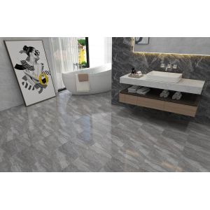 China 400x400mm Gray Matt Glazed Ceramic Rustic Floor Tile on sale