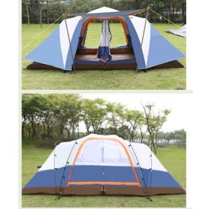 Buy cheap Quick Set Up 8-10person Big Camping Tent Two Room And One Hall Outdoor Camping Tent(HT6102) from wholesalers
