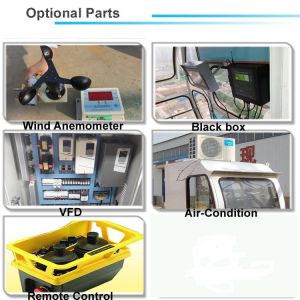 Mast Crane QTZ120(D3025) Model Luffing Jib Crane Tower 8t Load 27m Height