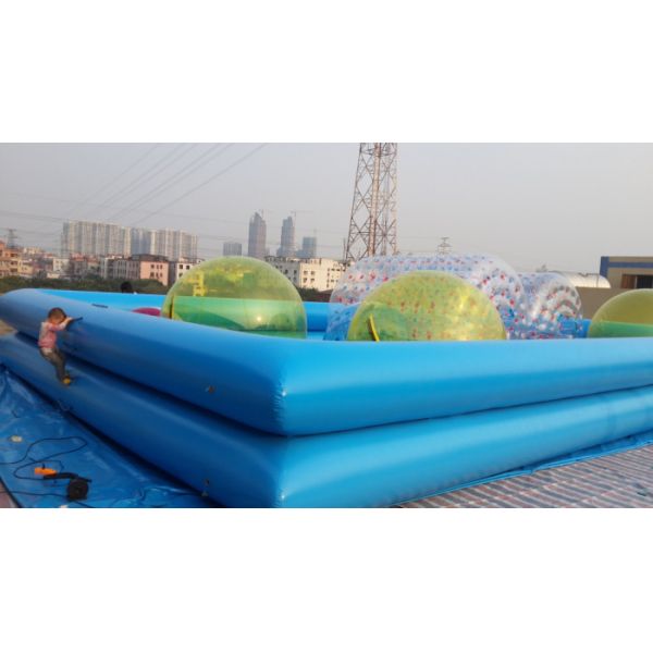 Buy cheap 0.9 mm PVC Tarpaulin Inflatable Swimming Pools 1.3 m Pipe Diameter For Amusement from wholesalers