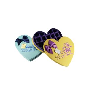 Buy cheap Yellow Chocolate Presentation Boxes Heart Shaped Chocolate Box Funny Sweet Style product