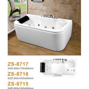 Buy cheap Innovative Acrylic Freestanding Hydromassage Bathtub With Automatic Cleaning System from wholesalers