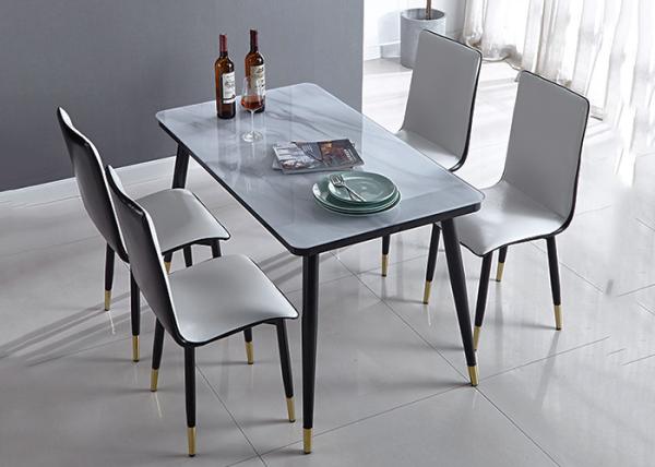 Buy cheap Ground Glass Banquet Solid Modern Dinning Table And Chairs from wholesalers