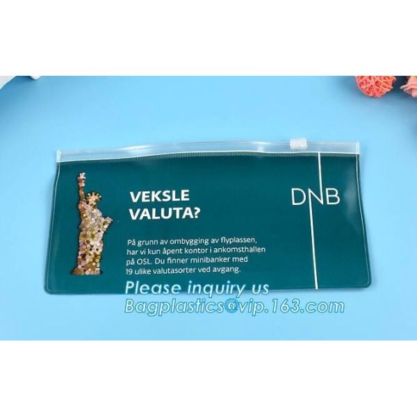 personalized pvc cloth packaging slider zipper pvc bag, Cosmetic Bag Toiletry