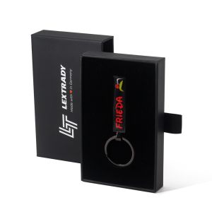 China Custom Logo Printed Sliding Drawer Keychain Packaging Gift Box For Key Chain on sale