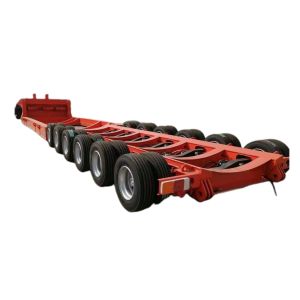 CIMC Heavy Duty Semi-Trailer Lowboy with Loading Capacity 30T 100T 3 Axles 4