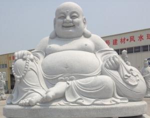 Buy cheap Chinese Buddha Large White  Stone Buddha Statue (YKBH-04) product