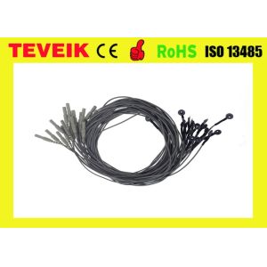 Buy cheap Black Color EEG cable,DIN1.5 socket,1m,silver chloride plated silver from wholesalers