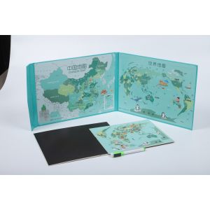 Customized Magnetic Educational Jigsaw Puzzle Chinese Map Non Toxic