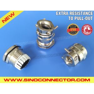 Buy cheap Metal Brass IP68 Watertight Metric Cable Gland M12~M64 with Traction Relief Metal Clamp from wholesalers