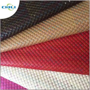 China 2019 Fashionable New Design Embossed Rexine Shoe Leather on sale