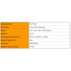 Buy cheap SX011848 , SX011860 Thin - walled Cross Roller Bearings for Robot  P2 P4 from wholesalers