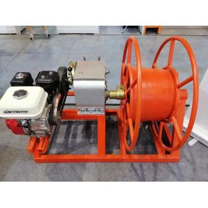 Buy cheap 7.5m/Min 50KN Drum Traction Cable Winch Puller from wholesalers
