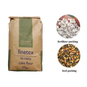 Buy cheap Customized Logo Size 1-4 ply Kraft Paper Bag For Packing Animal Feed Seed from wholesalers