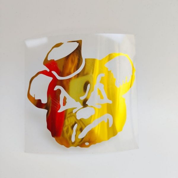 Customizable Metal Foil Labels Durable Heat Transfer Vinyl Stickers