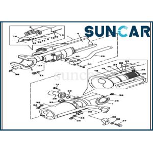 Buy cheap LZ010940 Bucket Seal Kit Cylinder Seal Repair Kit Fits Case CX210C LC Crawler Excavator from wholesalers