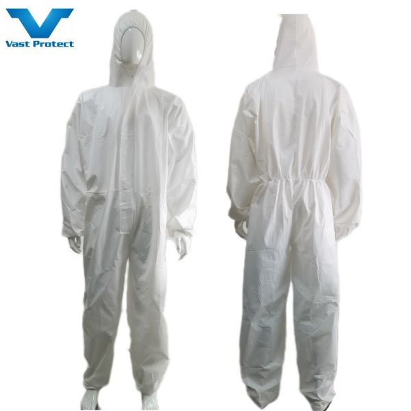 Buy cheap Customizable White Microporous Protective Isolation Coveralls Without Shoe Cover from wholesalers