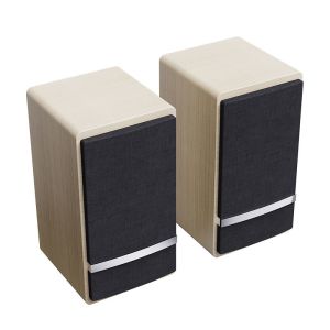 Subwoofer-equipped Wooden Gaming Multimedia Computer Speaker for Laptop Notebook