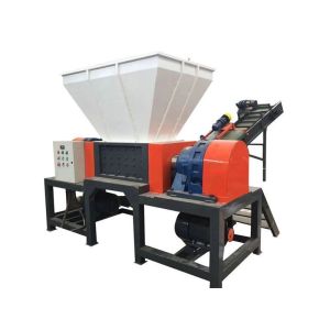 1000 kg Capacity Double Shaft Axis Shredder for Wood Plastic Pallet Tires