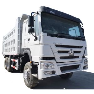 China HW76 6x4 2nd Hand Tipper 371hp Heavy Duty Tipper Trucks 40T on sale