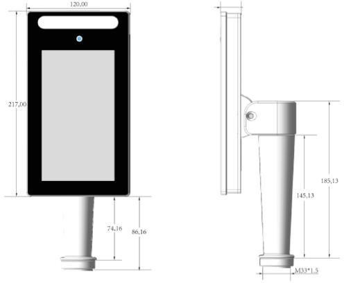 Buy cheap RAM 2GB Face Recognition Terminals Door Entry DC12V 2A from wholesalers