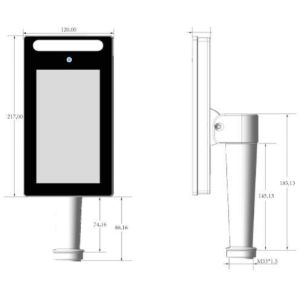 Buy cheap RAM 2GB Face Recognition Terminals Door Entry DC12V 2A from wholesalers