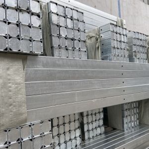 Galvanized Steel Crossarm Pipe Rectangular 8FT 10FT 12FT Cross Arm Post