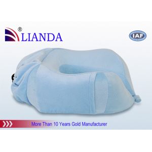 Buy cheap Blue Velboa Machine Washable + Elastic Carry Strap Travel Neck Pillow with Memory Foam from wholesalers