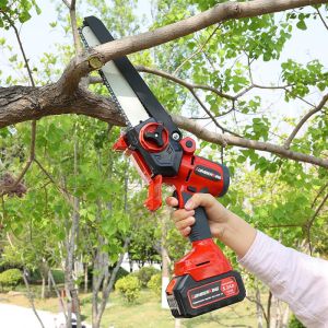 Buy cheap Small Rechargeable Household Saw Logging Cutting Handheld Lithium Electric Chainsaws from wholesalers