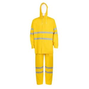 Buy cheap PVC High Visibility Raincoat Jacket Pants Custom Reflective Rain Coat from wholesalers
