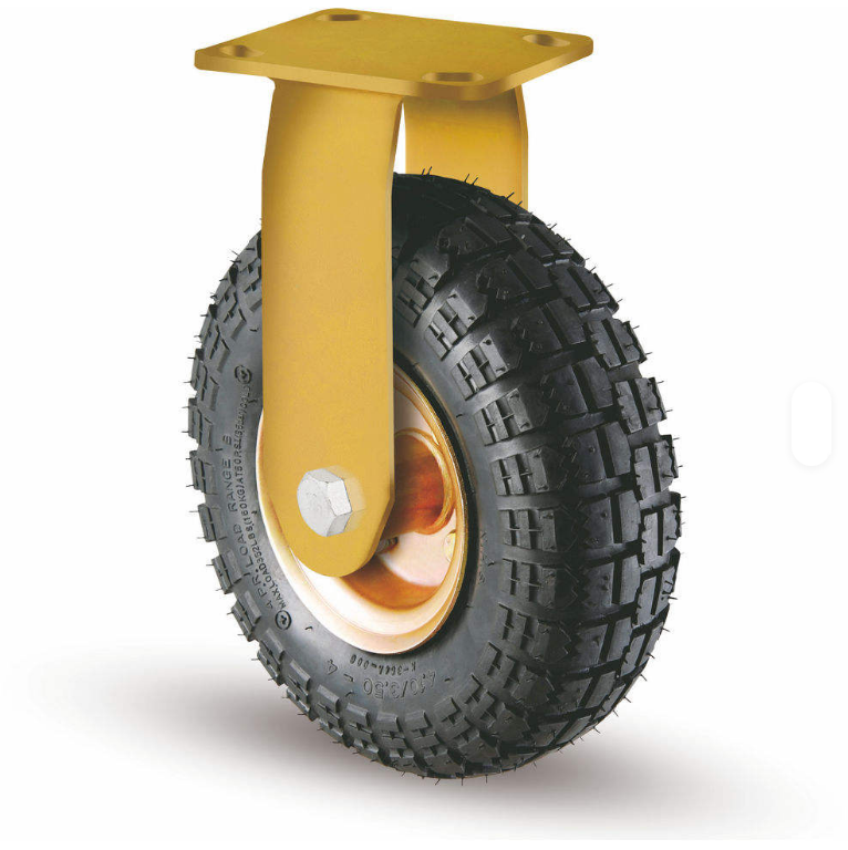 Heavy-Duty 10-Inch High-Strength Inflatable Caster Wheels with Pressed Steel and