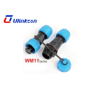 Buy cheap 2PIN IP68 Waterproof Connector WM11 with 5A Current Rating in PA66 Plastic from wholesalers
