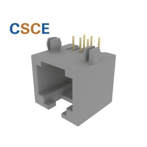 Buy cheap 5324 Mini Series Single Port 6P6C RJ11 Modular Jack Phone Socket With Post from wholesalers