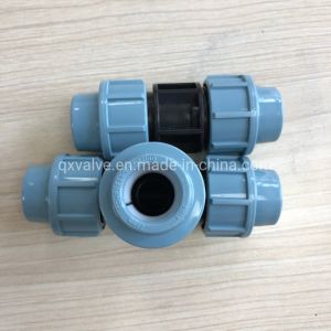 Buy cheap Round Head Code Plastic Coupling 3 Way Tee PP Compression Fitting for Irrigation Equal from wholesalers