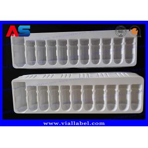 Buy cheap Cheap White PET Plastic Tray Blisters Of 2ml Vial And 10ml Bottle product