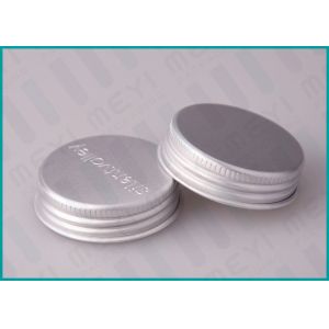 Buy cheap Aluminum Screw Top Caps , 38/400 Matt Silver Screw Caps With Embossed Logo from wholesalers