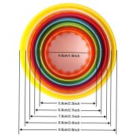Buy cheap Round Cookie Cutter Set Multi-size Fondant Cutter Two-sided Biscuit Fruit Cutter Multi-color Plastic Durable Sandwich product