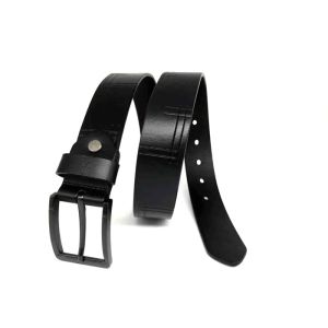 Buy cheap Embossed Alloy Pin Buckle 3.5cm Men Cow Leather Belt from wholesalers