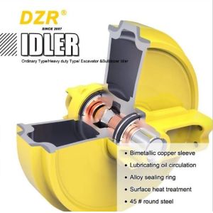 Buy cheap HRC48-54 Surface Hardness Track Idler D4D CR2654 for Bulldozer Undercarriage from wholesalers
