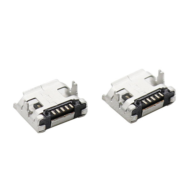 Buy cheap LCP Plastic Magnetic Micro USB Connectors Type B 5 Pin With Flange from wholesalers
