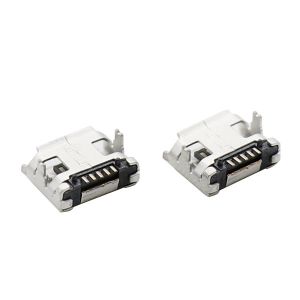 Buy cheap LCP Plastic Magnetic Micro USB Connectors Type B 5 Pin With Flange from wholesalers