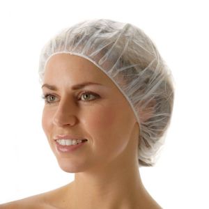 Buy cheap Disposable Bouffant Cap Non Woven Round Cap Double Elastic Band for Bouffant Cap Lab/Surgical /Nurses Use Cap from wholesalers