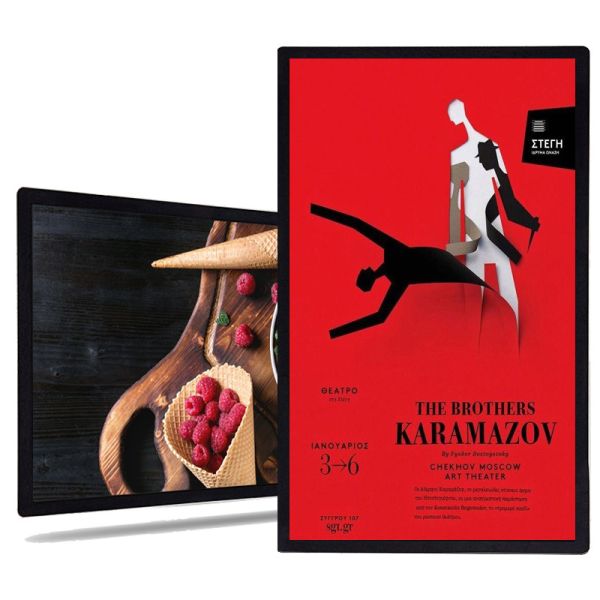 65 inch indoor wall mounted advertising player FHD UHD LCD panel advertising