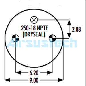 Buy cheap Easy Installation 1B12-306 Goodyear Air Spring 578-91-3-301 Single Convoluted Industrial Air Shock from wholesalers