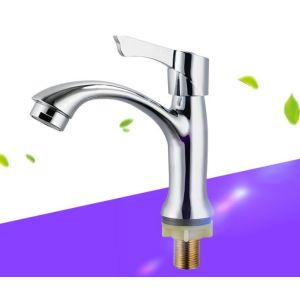 Buy cheap Ergonomic Single Cold Water Basin Tap Deck Mounted In Chrome from wholesalers